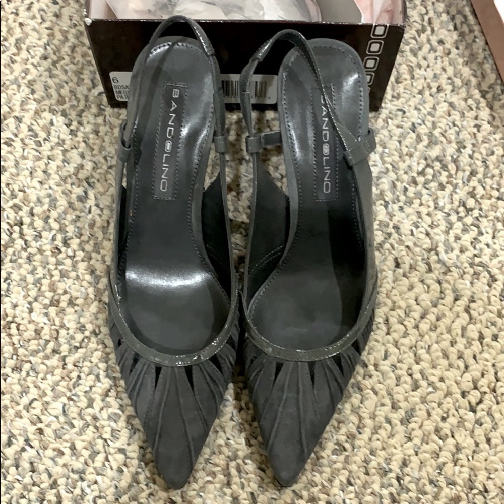 Grey Suede Pump